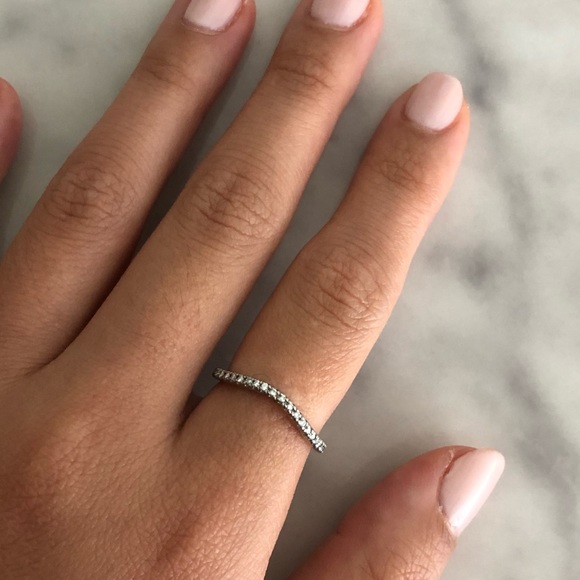 Curved Diamond Band - Picture 2 of 3